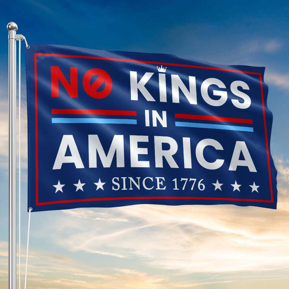 No Kings In America Since 1776 Grommet Flag Anti Trump Merch Gift For Supporters