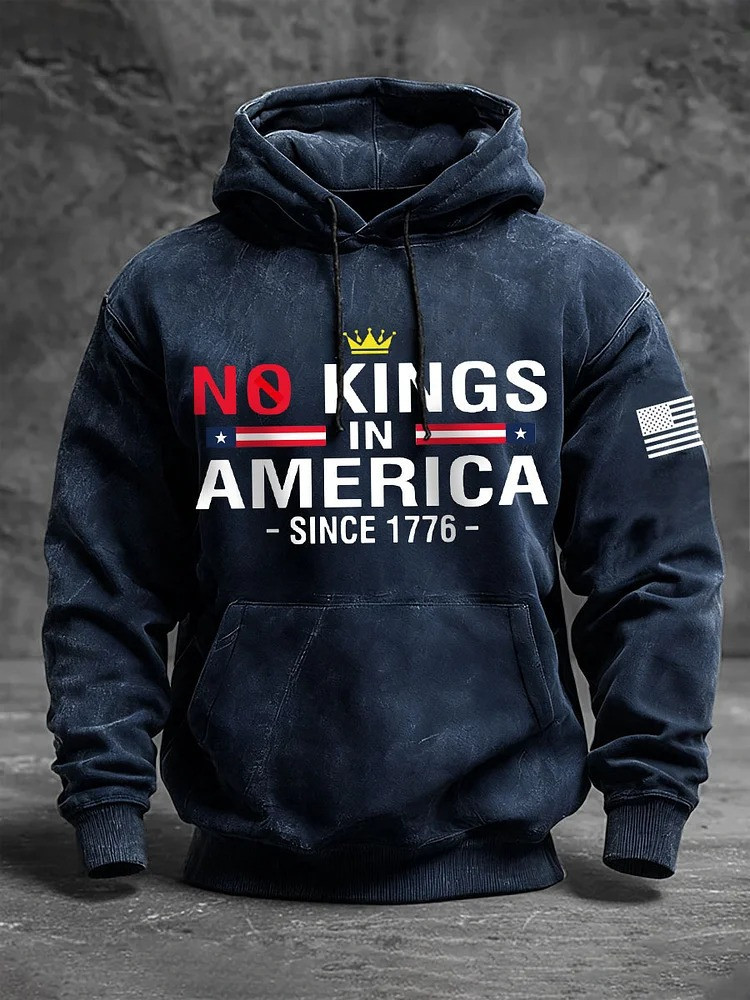 No Kings In America Since 1776 Hoodie No Kings Merch Anti MAGA Gifts For Men