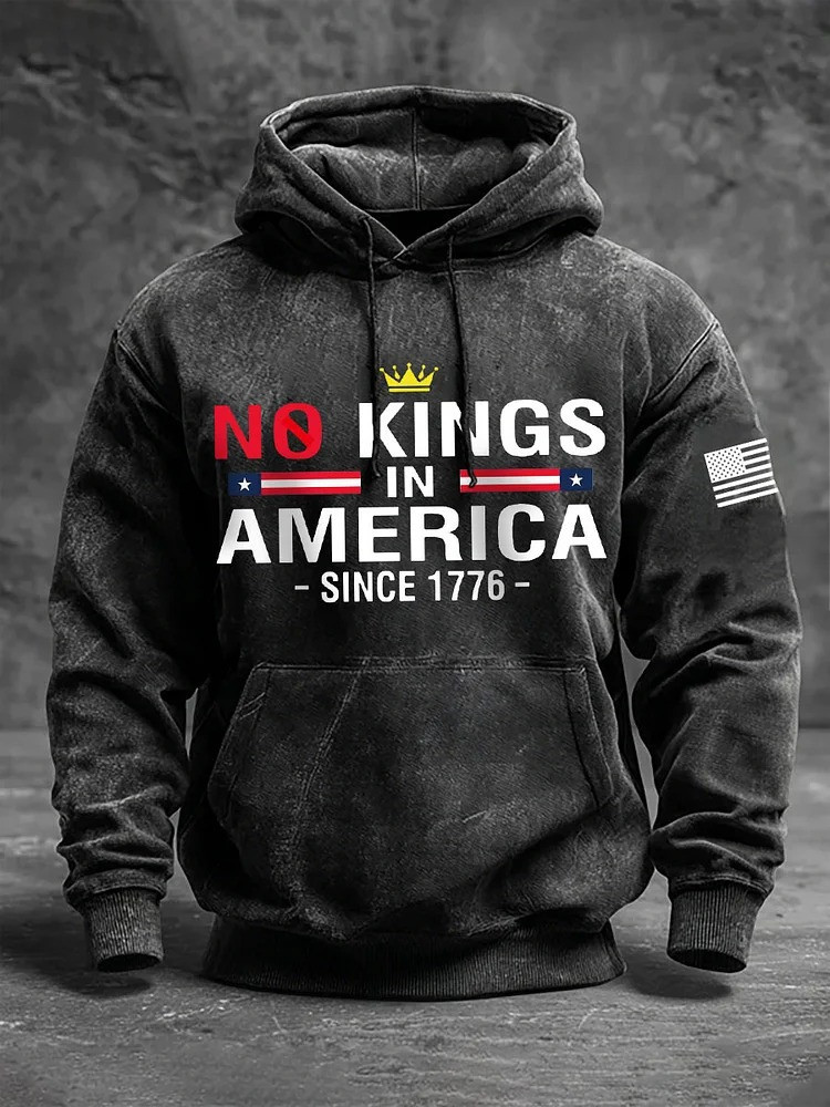 No Kings In America Since 1776 Hoodie No Kings Merchandise Anti Trump Gifts