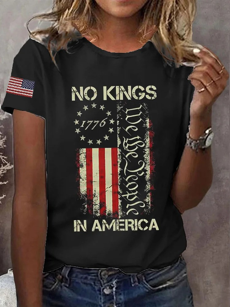 No Kings In America T-Shirt We The People Shirt No Kings Merch Patriotic Gifts For Liberal