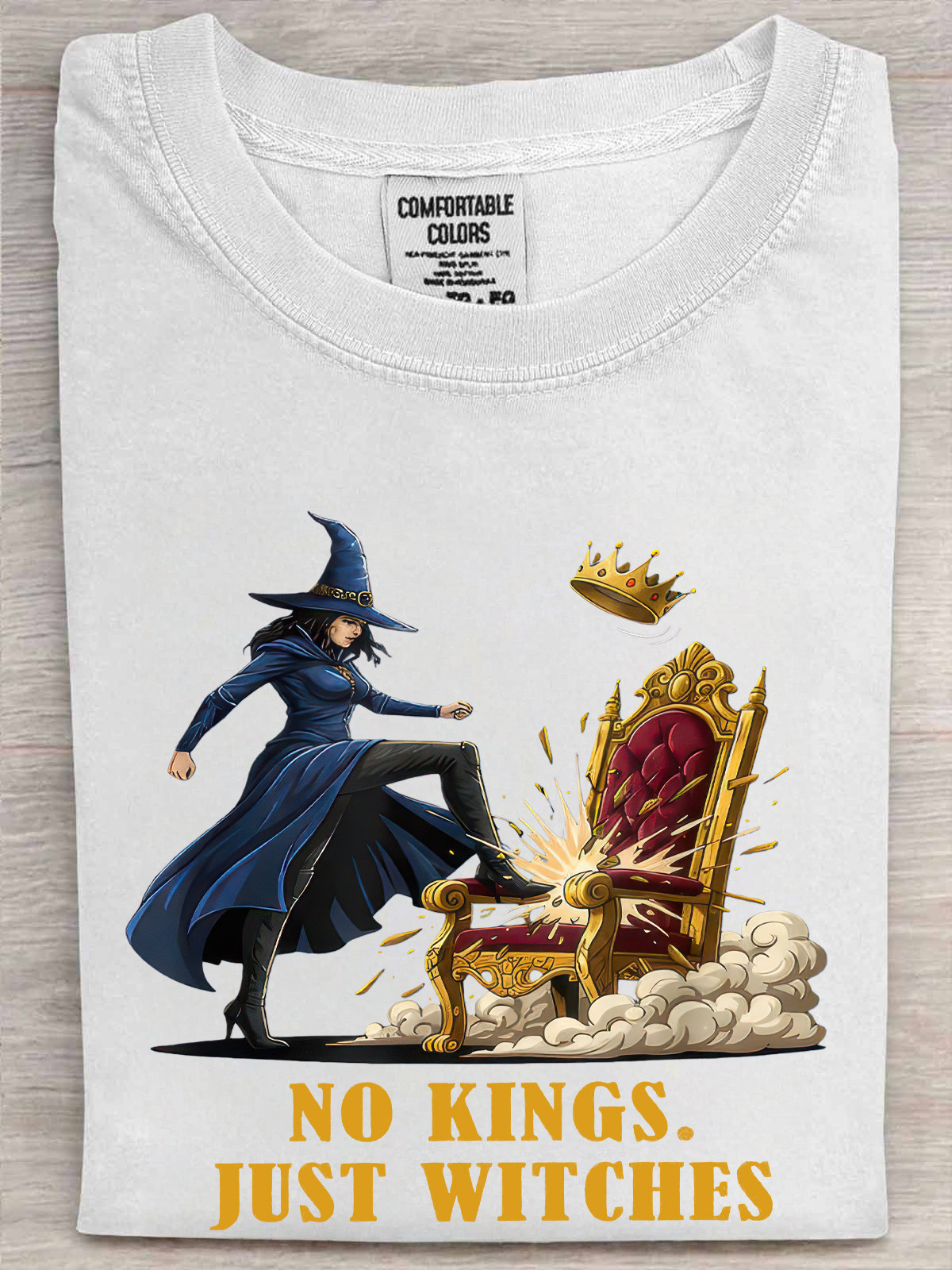 No Kings Just Witches T-Shirt Witch Clothing Funny Meme Gifts For Meme Lovers