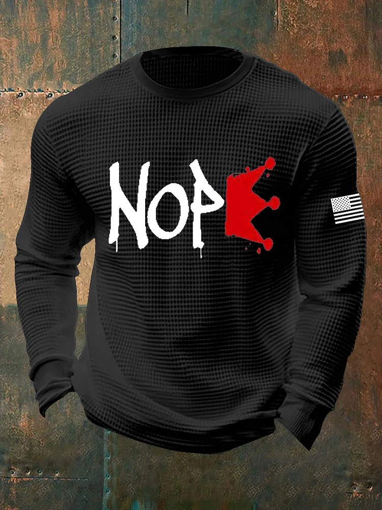 No Kings Nope Long Sleeve Shirt Anti Fascist No Kings Protest Merch Liberal Gifts