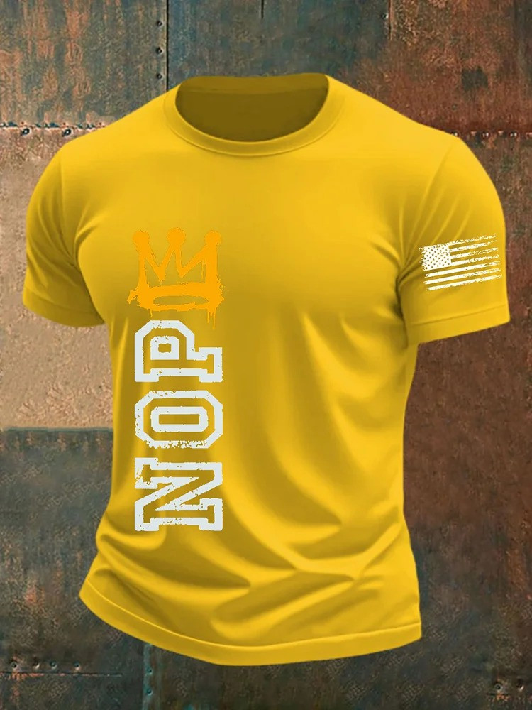 No Kings Nope T-Shirt Antifa No Kings Protest Merch Democrats Gifts For Men