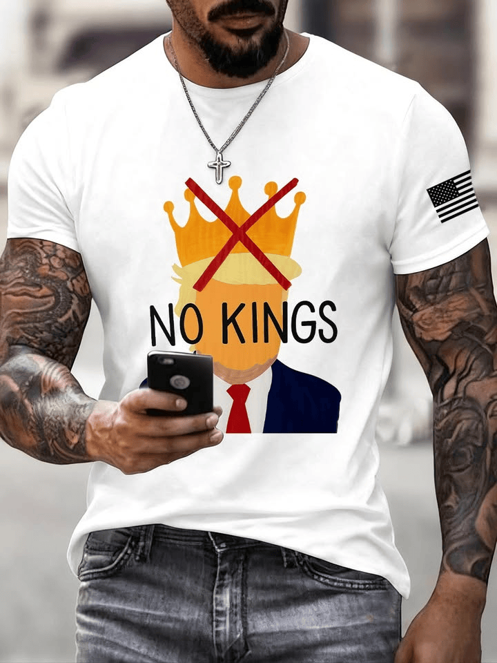 No Kings Shirt FDT Shirt Anti MAGA Democrats Apparel Gift for Dad