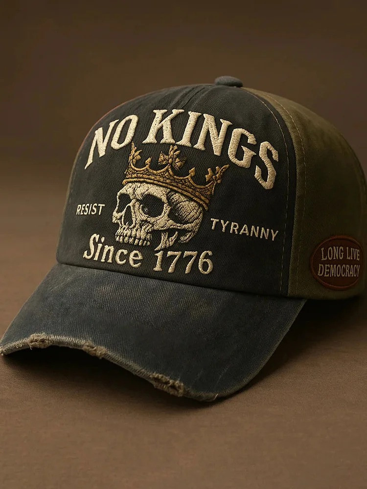 No Kings Since 1776 Hat Resist Tyranny Ball Cap Gifts For Democrats Supporters