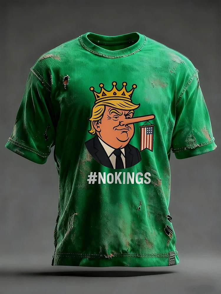 No Kings T-Shirt Anti Fascist No Kings Protest FDT Anti Trump Merch Gifts