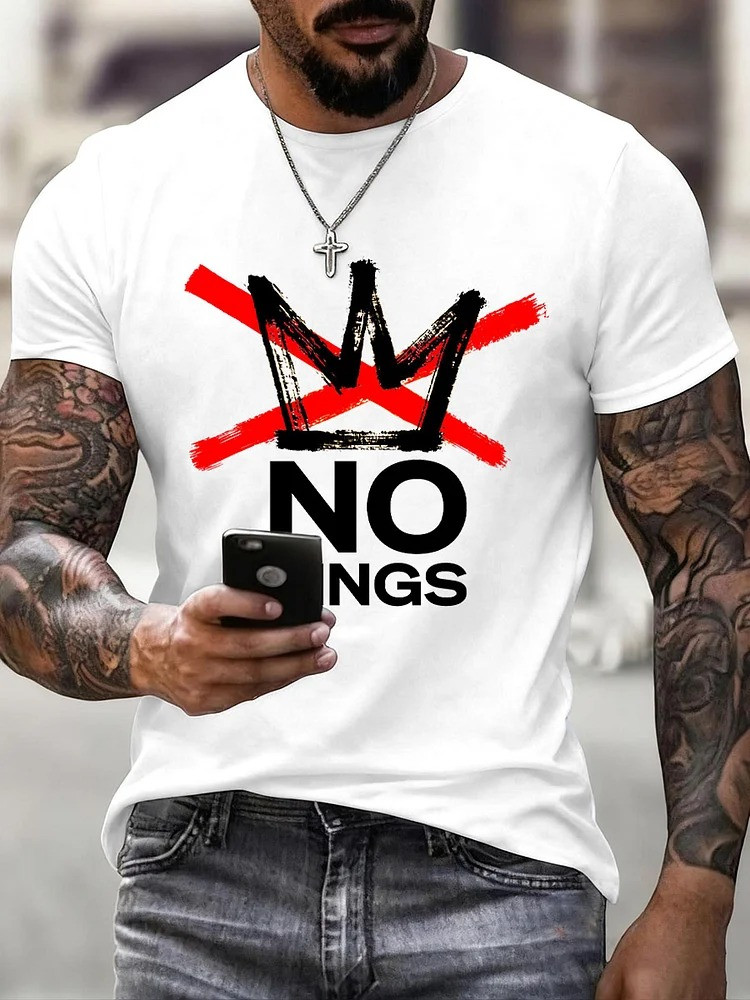 No Kings T-Shirt No Kings In America Shirt No Kings Protest Merch Gifts For Brother