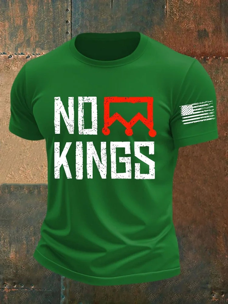 No Kings T-Shirt No Kings Protest Merch FDT Anti MAGA Apparel Liberal Political Gifts