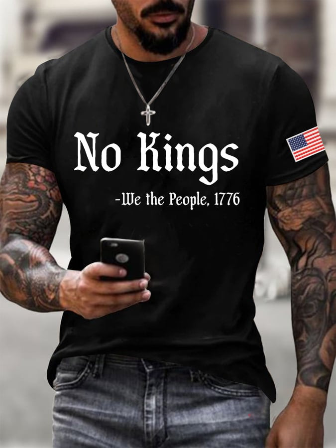 No Kings T-Shirt We The People 1776 Clothing Best Gifts For Anti Trump