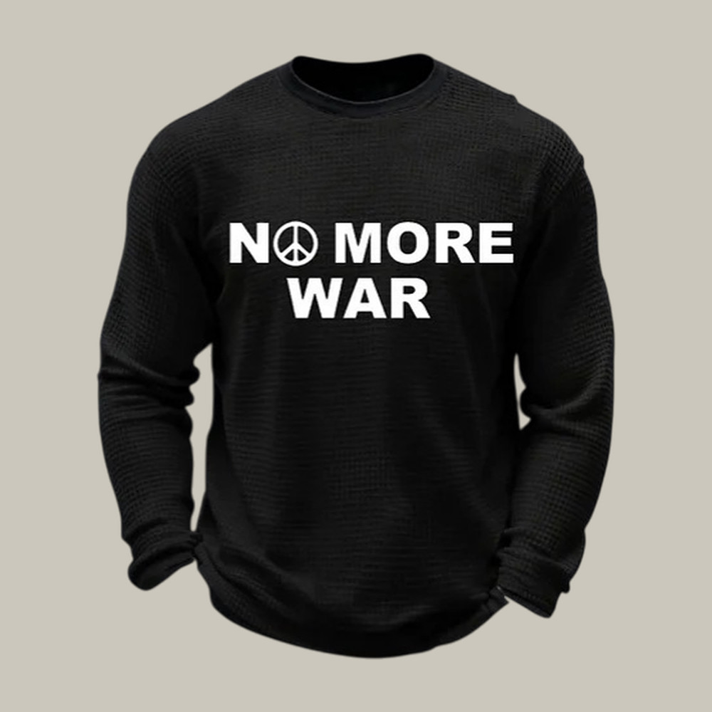 No More War Hippie Sign Long Sleeve Shirt Hippie Style Clothing Best Gift For Peace Lover