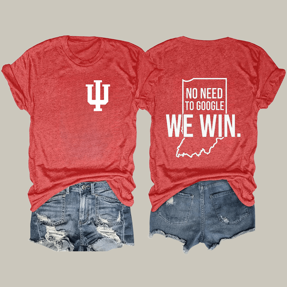 No Need To Google We Win T-Shirt 2026 National Championships Clothes Cool Gift For Fan
