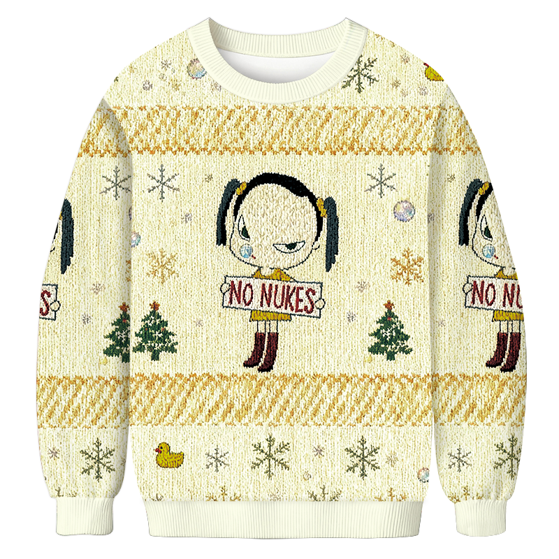 No Nukes Nara Christmas Ugly Sweatshirt Festive Xmas Winter Sweater Gift Ideas No Nukes Nara Christmas Ugly Sweatshirt Festive Xmas Winter Sweater Gift Ideas