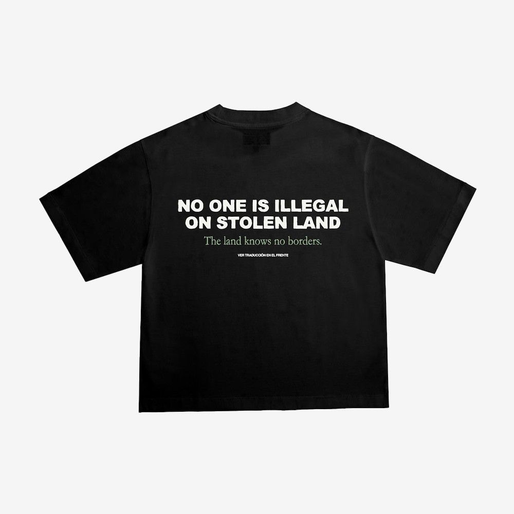No One Is Illegal On Stolen Land Crop Top Abolish ICE Clothes Gifts For Supporters