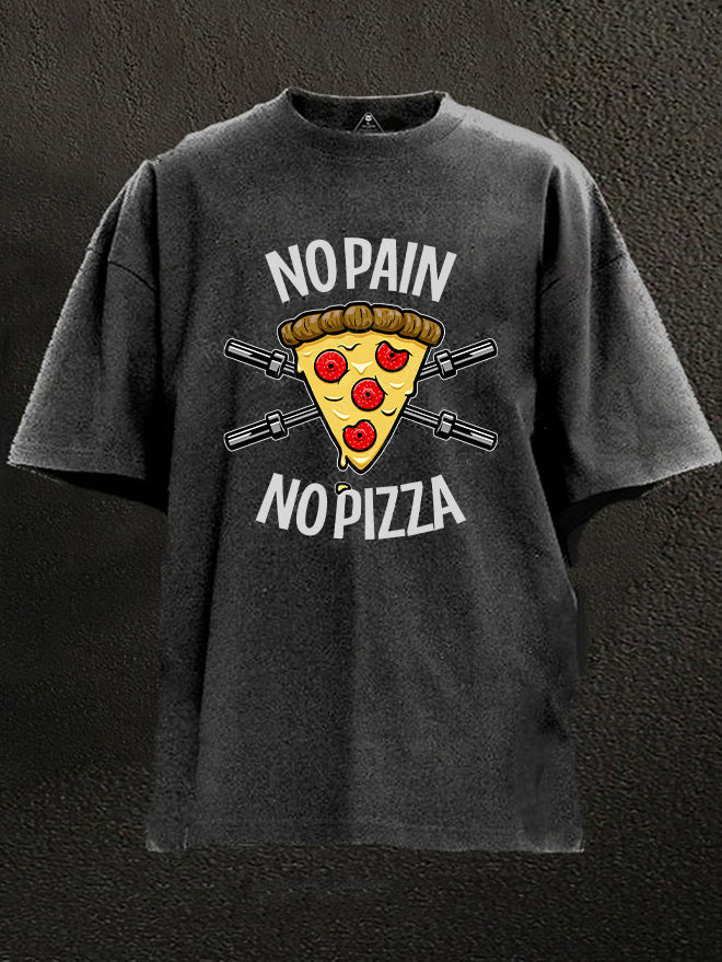No Pain No Pizza Gym T-Shirt Funny Weightlifting Foodie Workout Humor Best Gift For Gym Enthusiasts