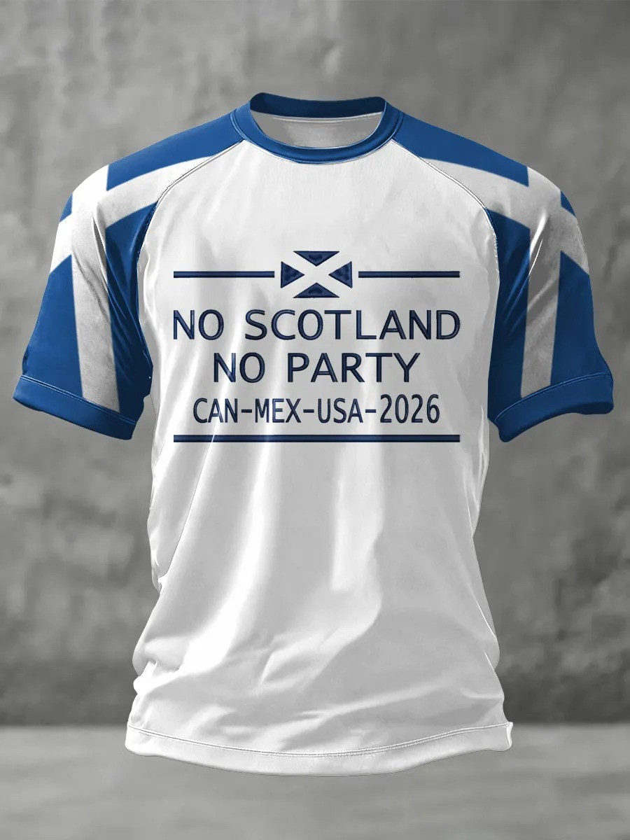 No Scotland No Party 2026 World Cup T-Shirt Scottish Football Fan Gear Best Gift For Supporters