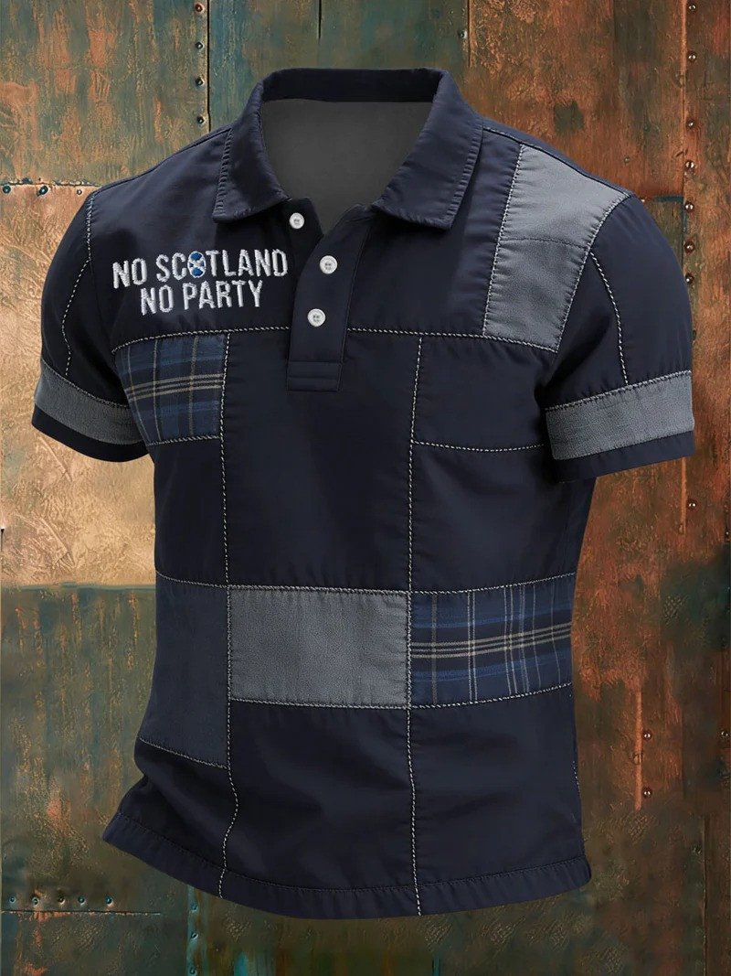 No Scotland No Party Polo Shirt 2026 World Cup Fan Gear Gift For Scottish Football Supporters