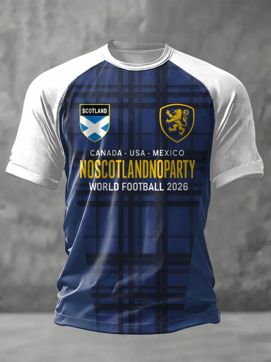No Scotland No Party World Football 2026 T-Shirt Scottish Tartan Fan Gear Best Gifts For Family