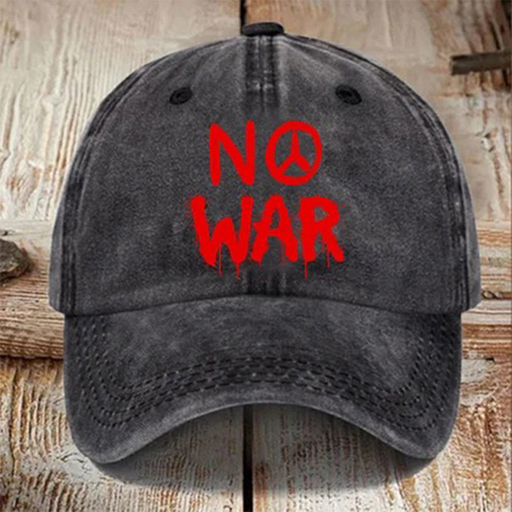 No War Hippie Sign Graphic Hat Hippie Style Baseball Cap Great Gift For Supporters