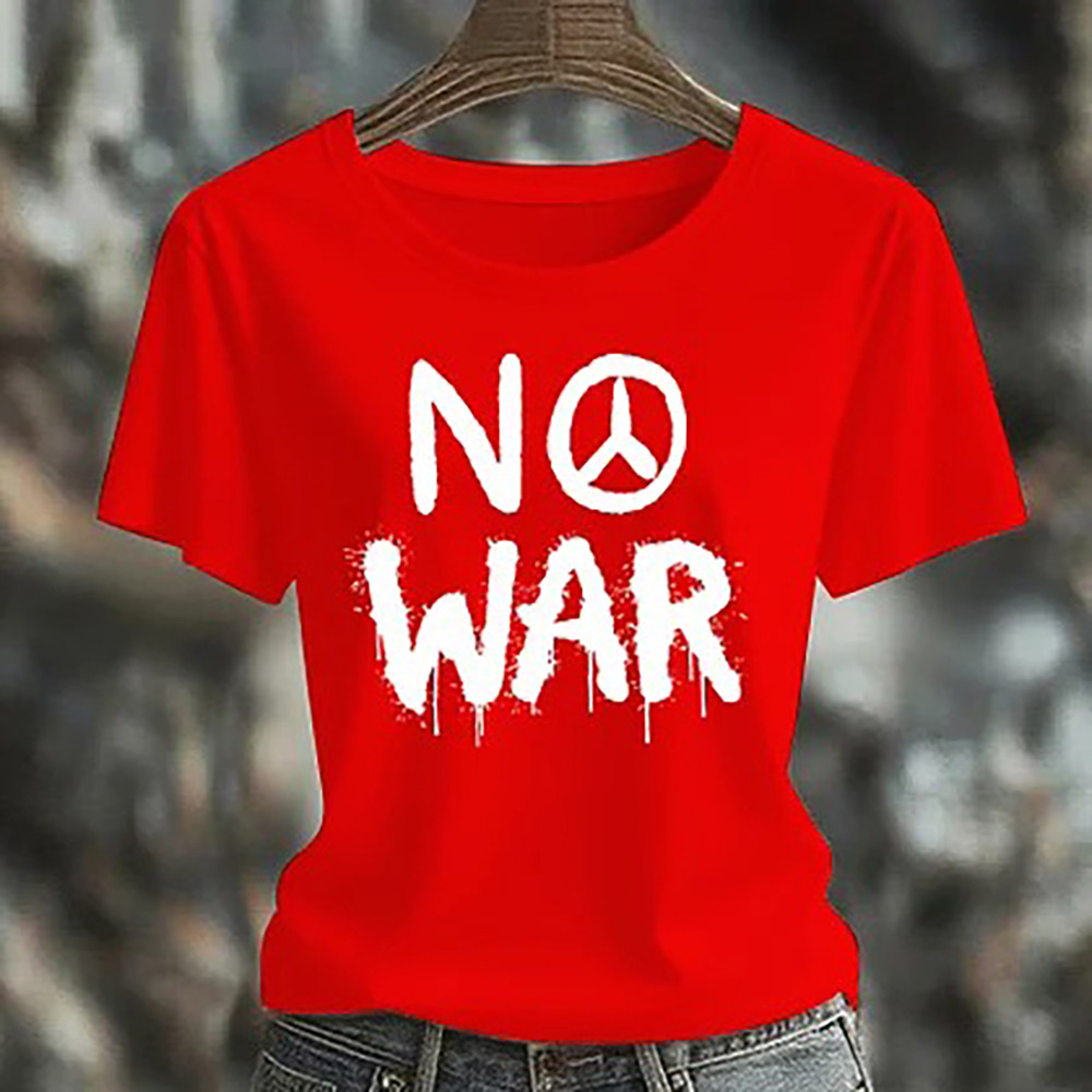 No War Hippie Style T-Shirt Hippie Style Clothes Present Idea For Peace Supporter