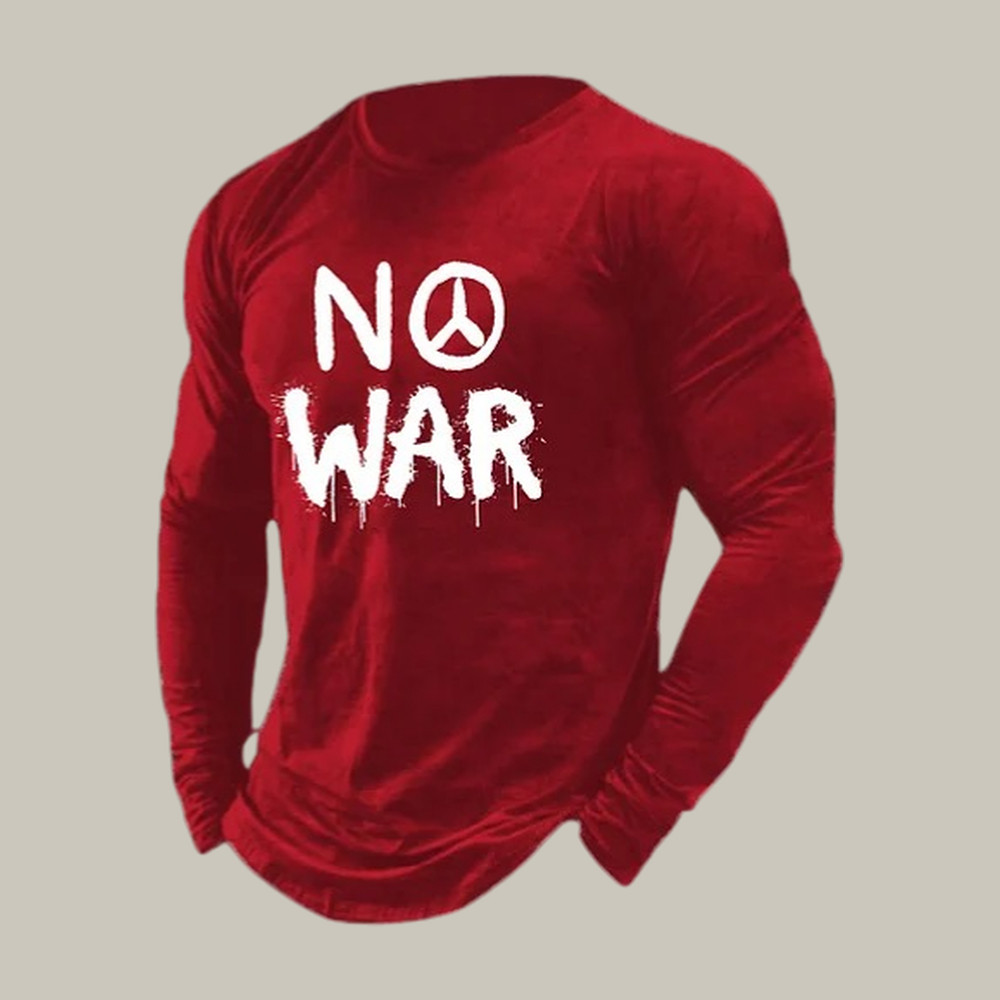 No War Long Sleeve Shirt Hippie Style Clothing Unique Gift For Peace Lover