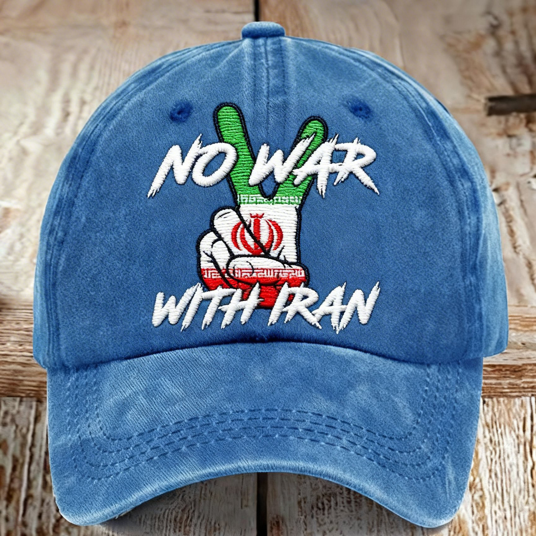 No War With Iran Hat USA Iran War Baseball Cap Present For Activist