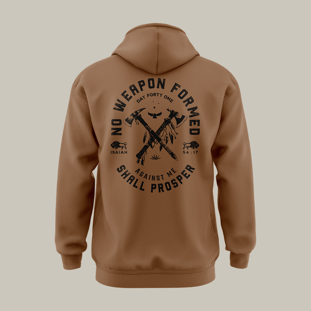 No Weapon Formed Day Forty One Hoodie Faith Based Apparel Day Forty One Merch