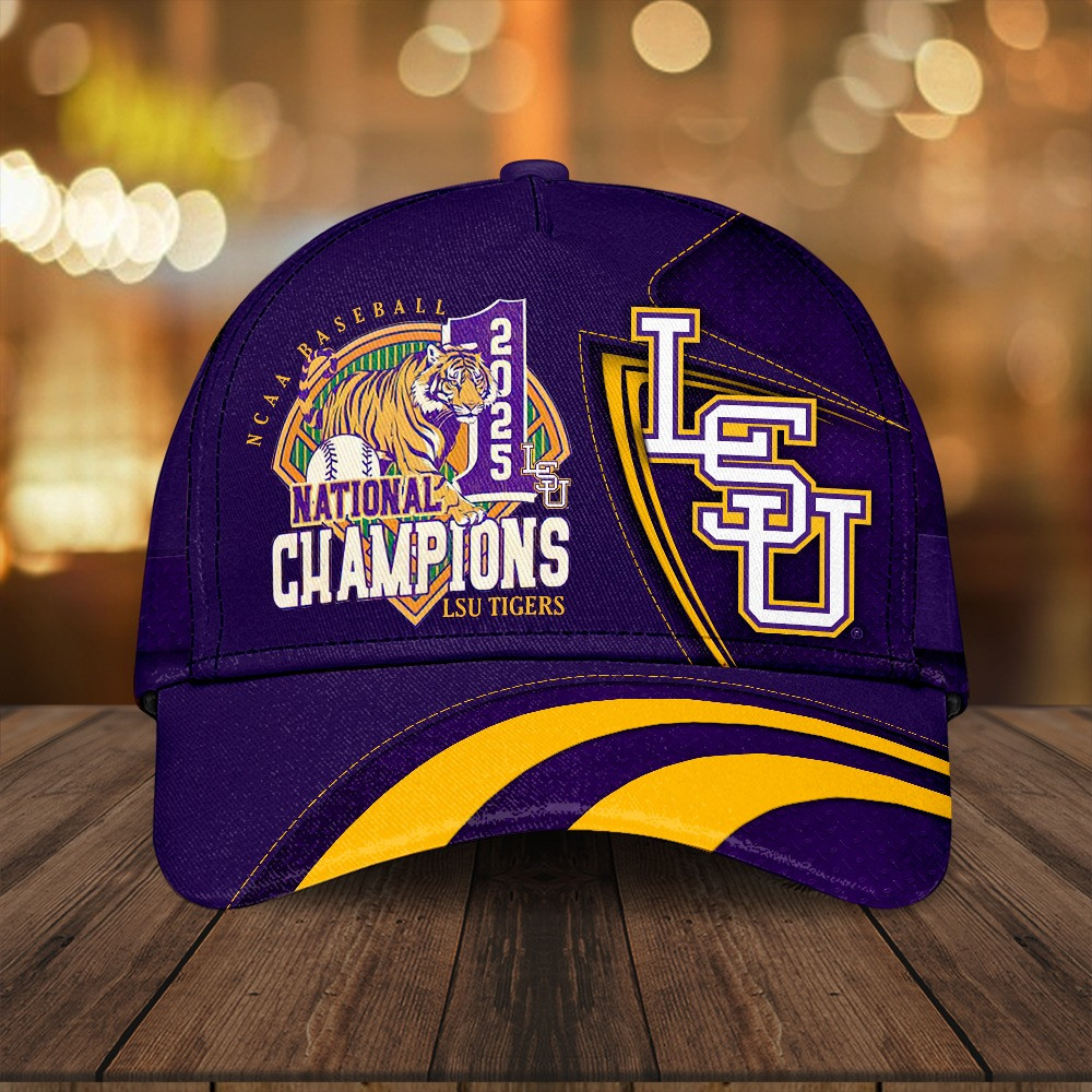 No1 National Champions LSU Tigers Baseball Classic Cap NCAA Themed Gifts