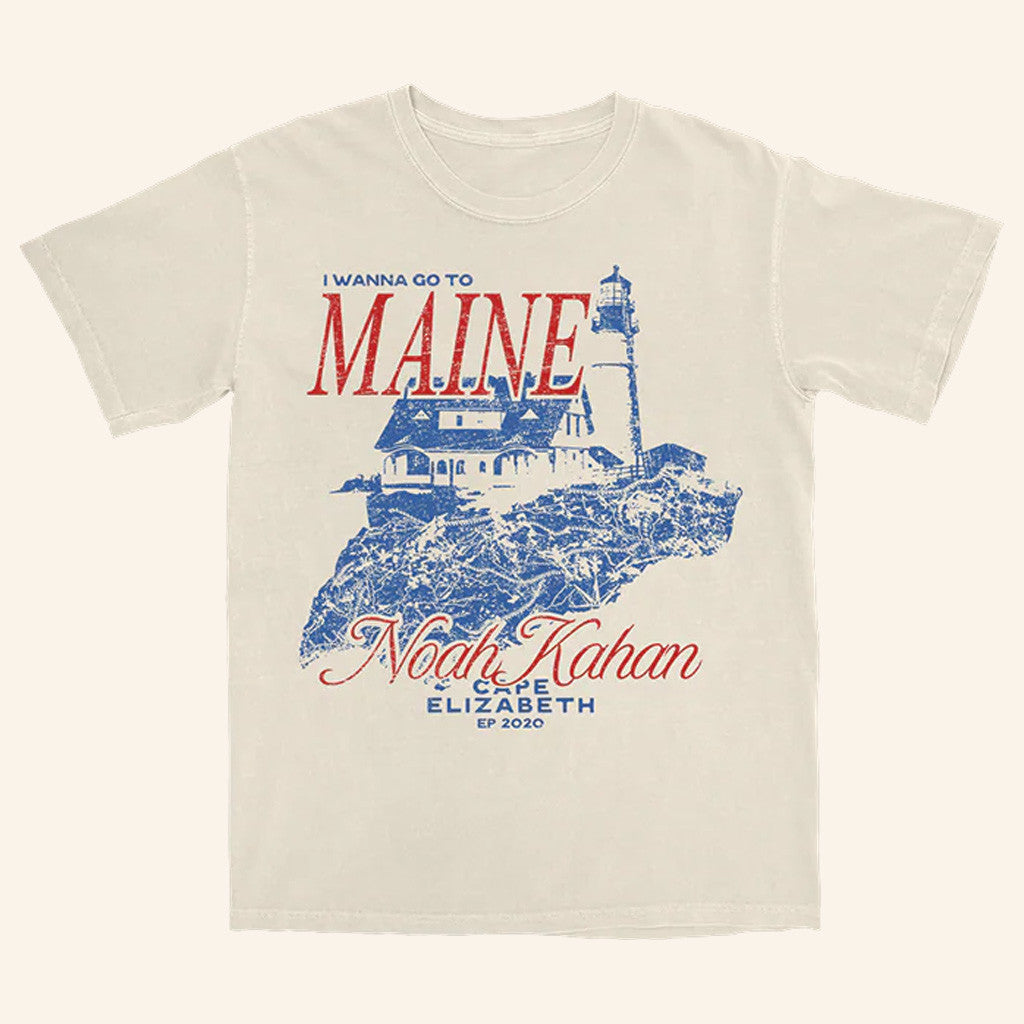 Noah Kahan Merch Cape Elizabeth T-Shirt Gift Ideas For Boyfriend