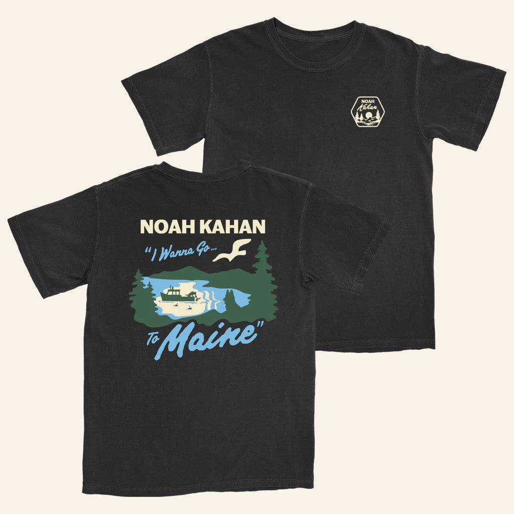 Noah Kahan Merch Maine Fishing T-Shirt Gifts For Boyfriend Noah Kahan Merch Maine Fishing T-Shirt Gifts For Boyfriend