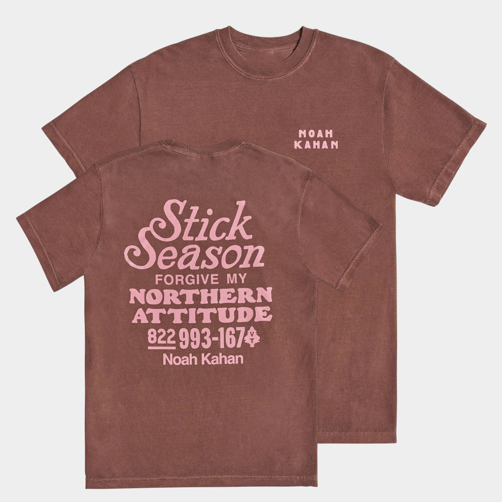 Noah Kahan Merch Stick Season Forgive My Northern Attitude T-Shirt Gifts For Music Fans