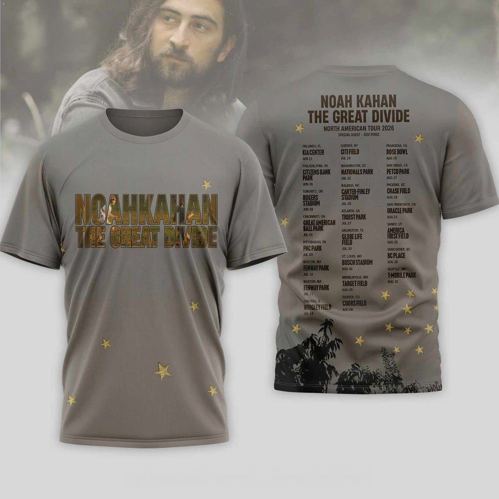 Noah Kahan The Great Divide North American Tour 2026 T-Shirt Noah Kahan Merch Gift For Fans
