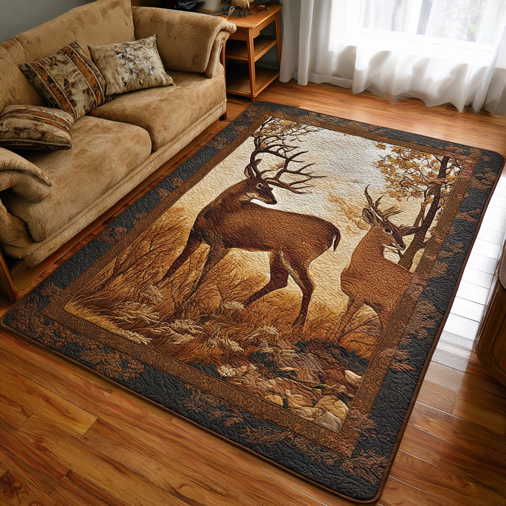 Noble Deer Area Rug Christmas Entryway Decor Christmas Gifts For A Deer Hunter