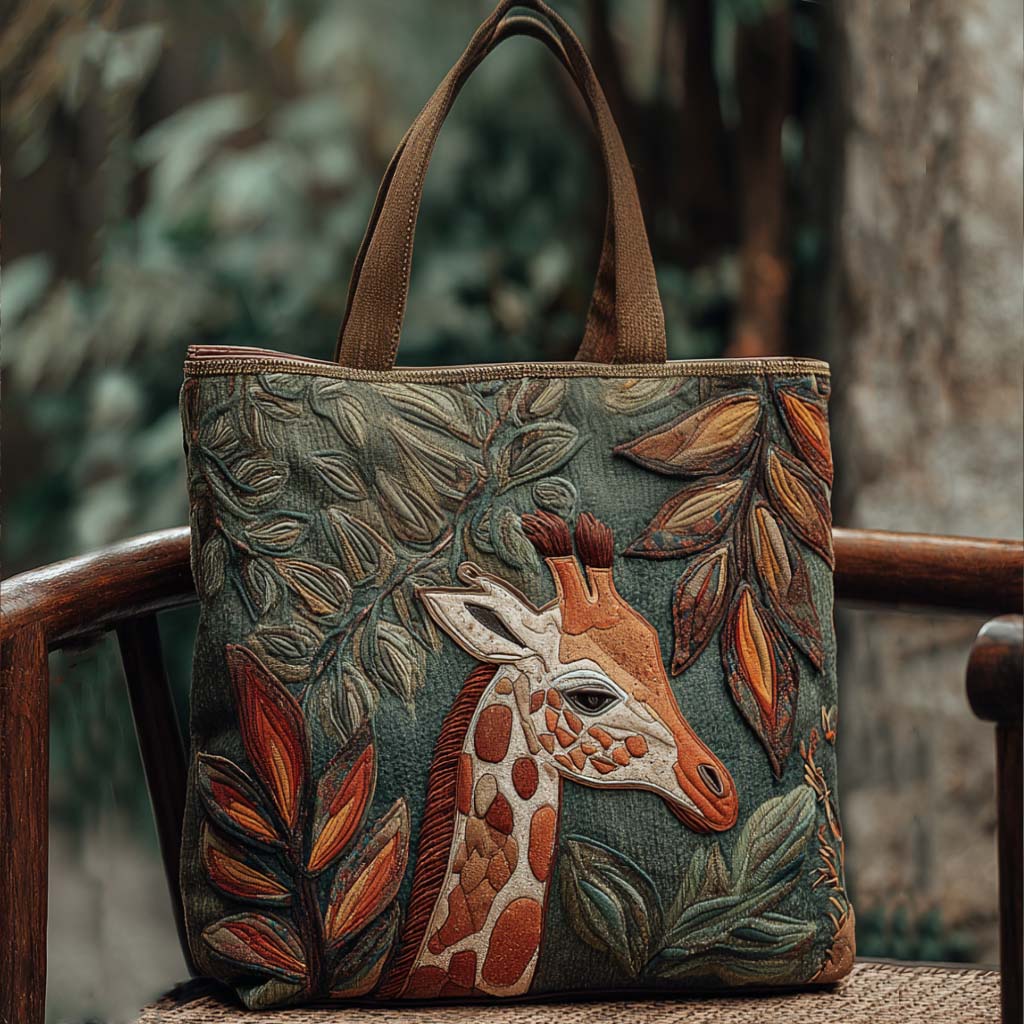 Noble Giraffe Quilted Tote Bag Great Elephant Gifts