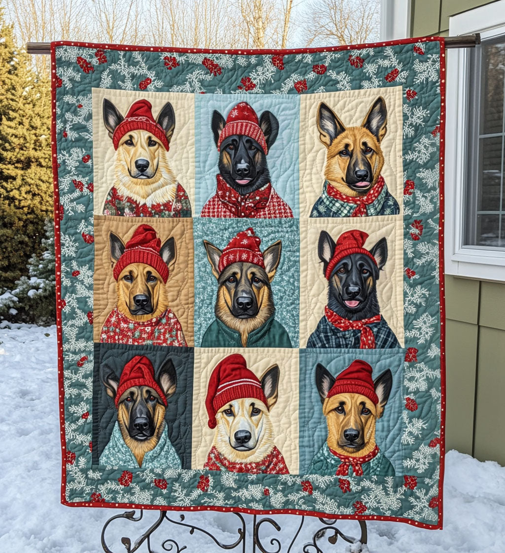 Noble Shepherd Quilted Blanket Good Gifts For New Dog Owners