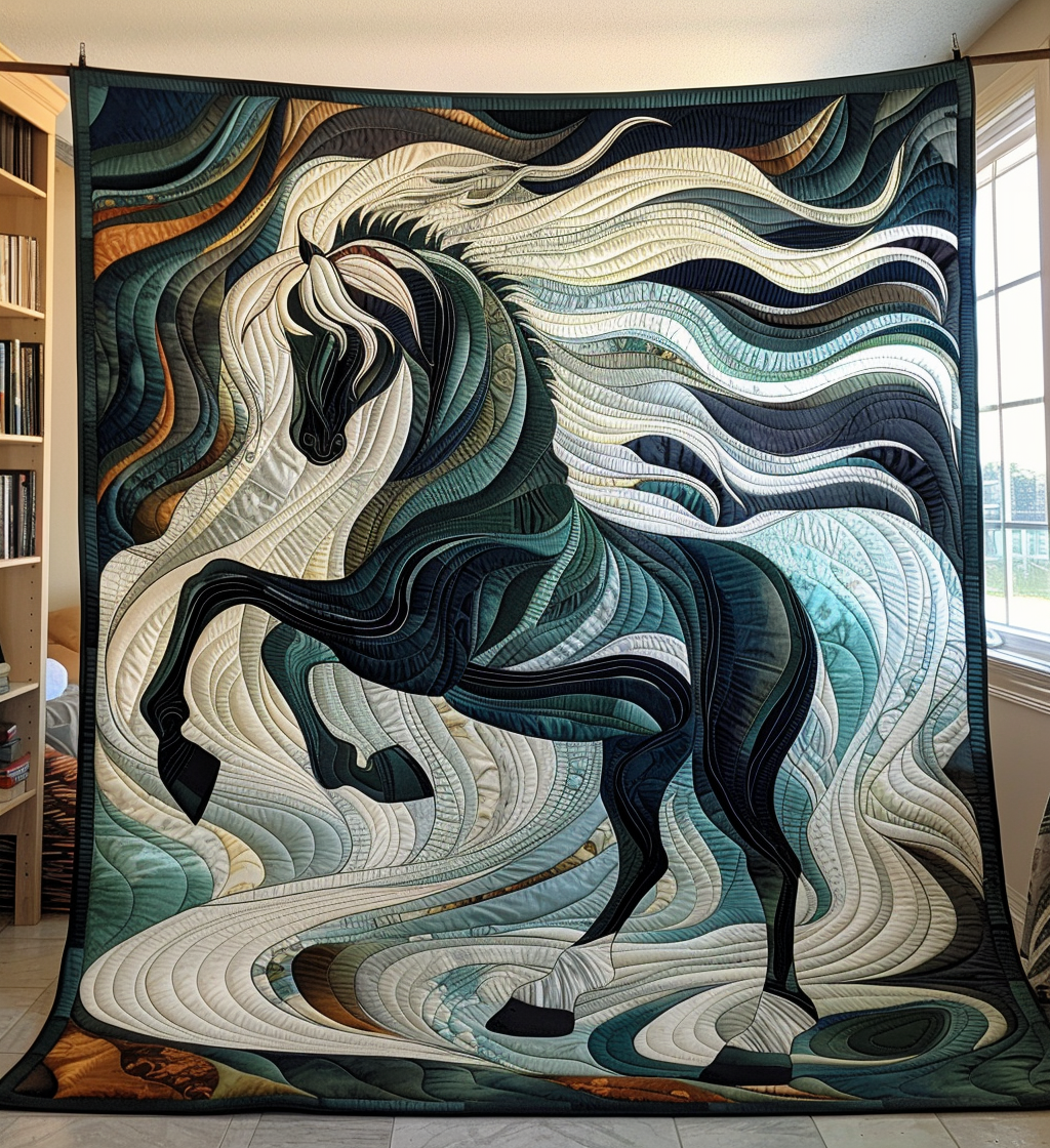 Noble Spirit Quilted Blanket Equine Gifts For Horse Lovers