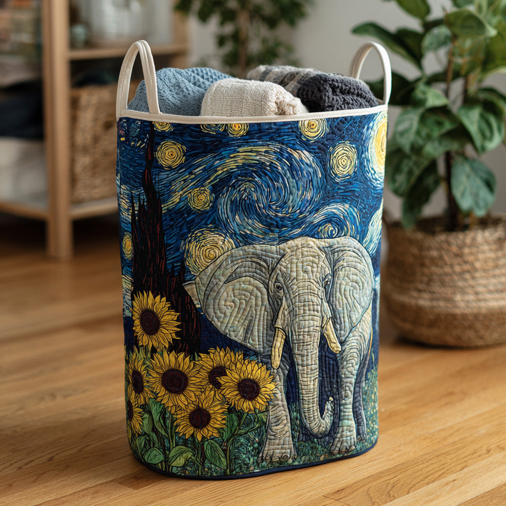 Noble Tusks Quilted Laundry Basket Anniversary Merch Gift
