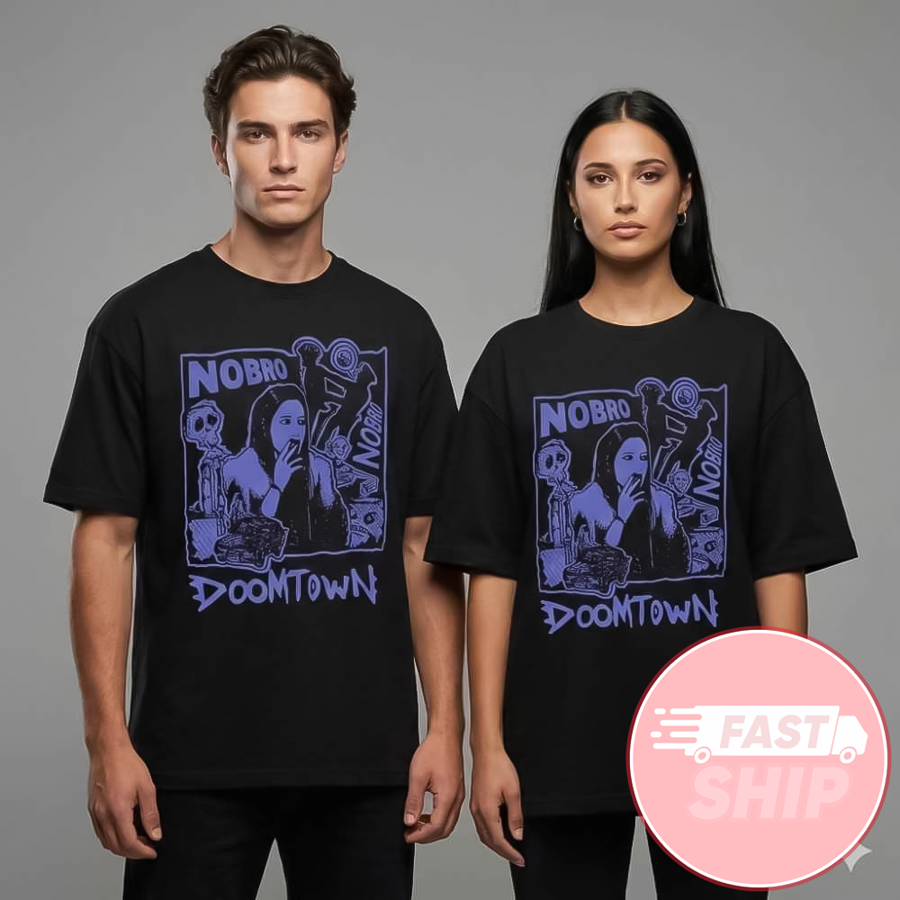 Nobro US Co-headlining Tour At Baltimore Nevermore Hall February 20 2026 Doom Town T-Shirt Nobro US Co-headlining Tour At Baltimore Nevermore Hall February 20 2026 Doom Town T-Shirt