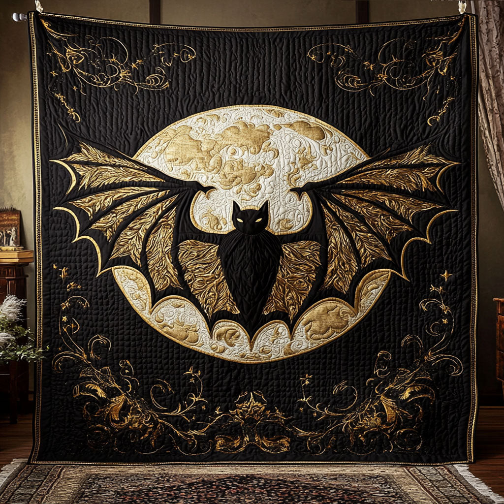 Nocturne Moon Quilt Best Decoration Gift For Friends and Family on Halloween Day