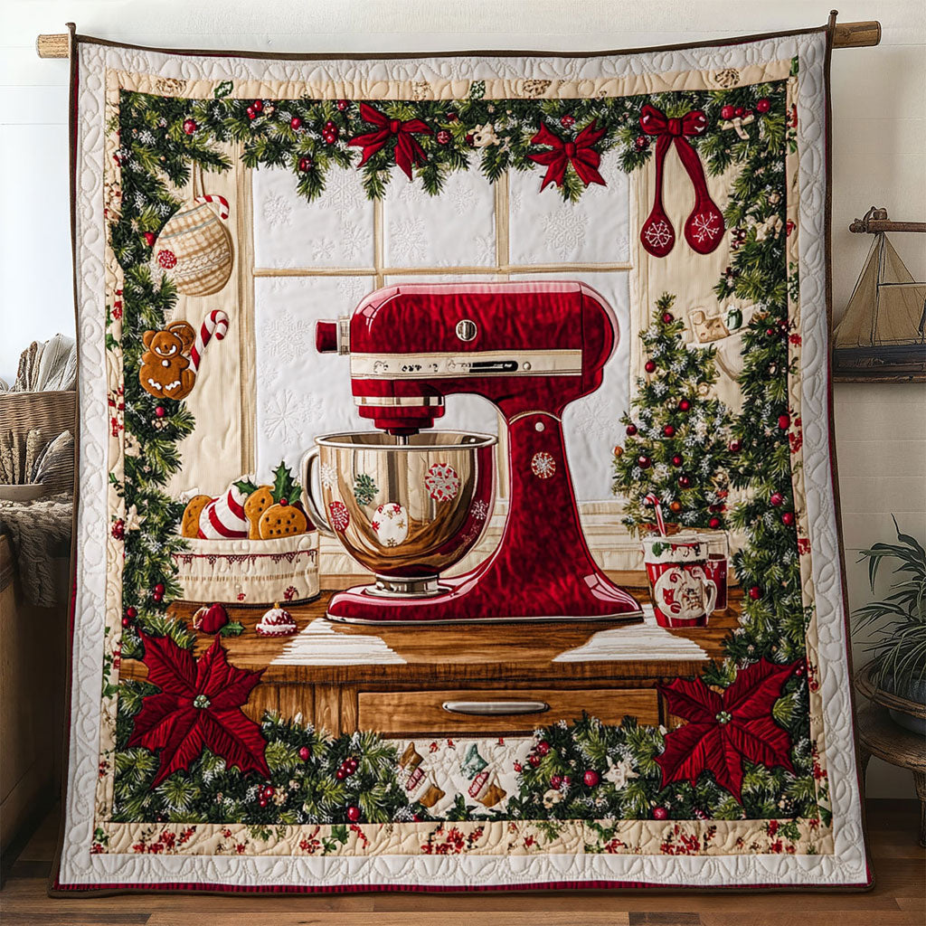Noel Mix Flour Mixer Machine Quilt Blanket Christmas Throws Best Christmas Gifts For Bakers