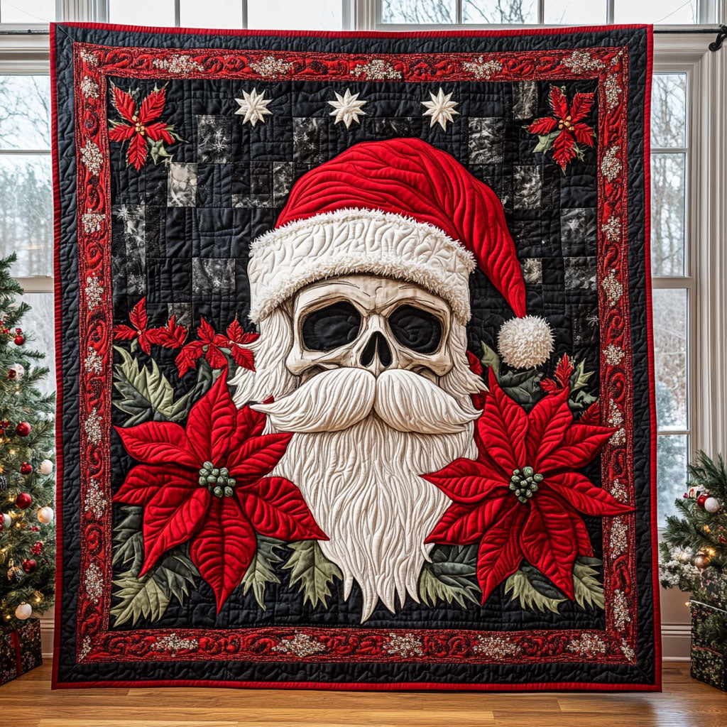 Noel Skull Quilt Trendy Quilt Blanket for Modern Home Interiors
