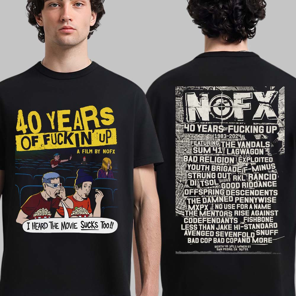 NOFX 40 Years Of F Up Film Merch This Movie Sucks T-Shirt NOFX Merch Gift For Fans