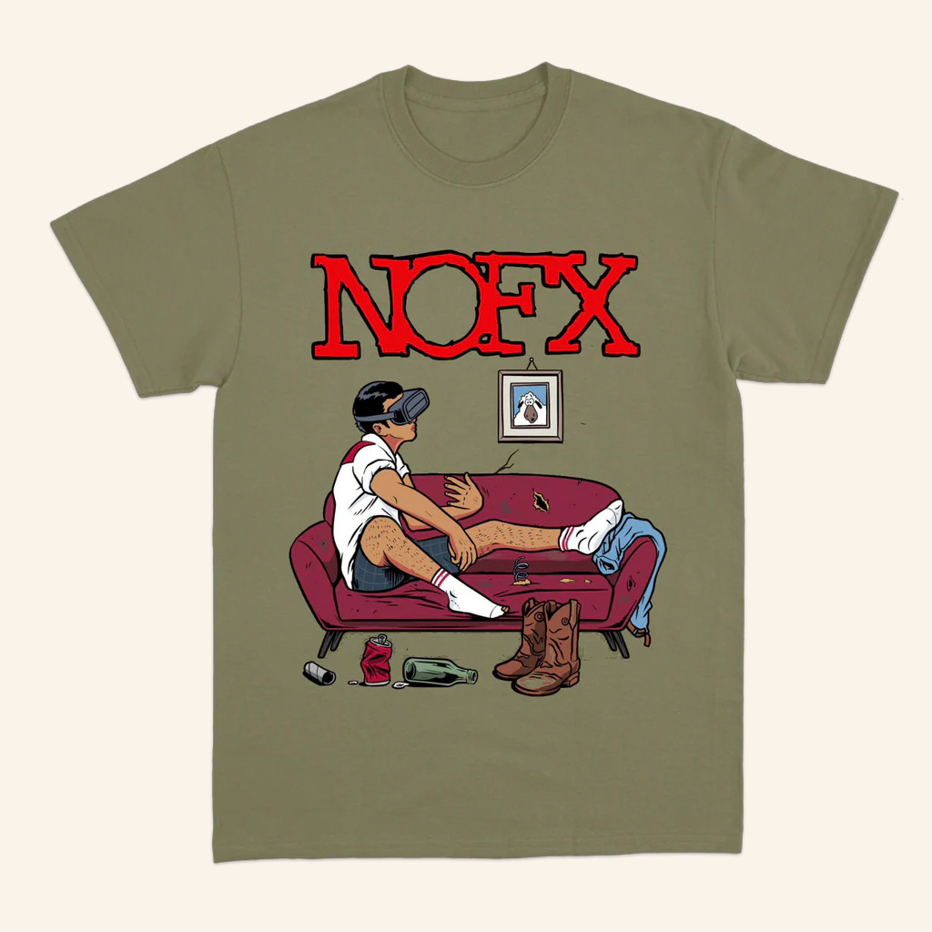 NOFX Merch Virtual Petting T-Shirt Birthday Gift For Husband