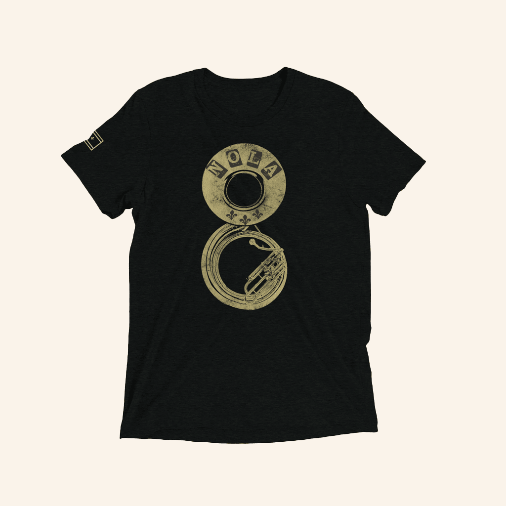 Nola Republic Tshirt co Merch Black And Gold City Edition Nola Tuba T-Shirt Him Gifts Nola Republic Tshirt co Merch Black And Gold City Edition Nola Tuba T-Shirt Him Gifts