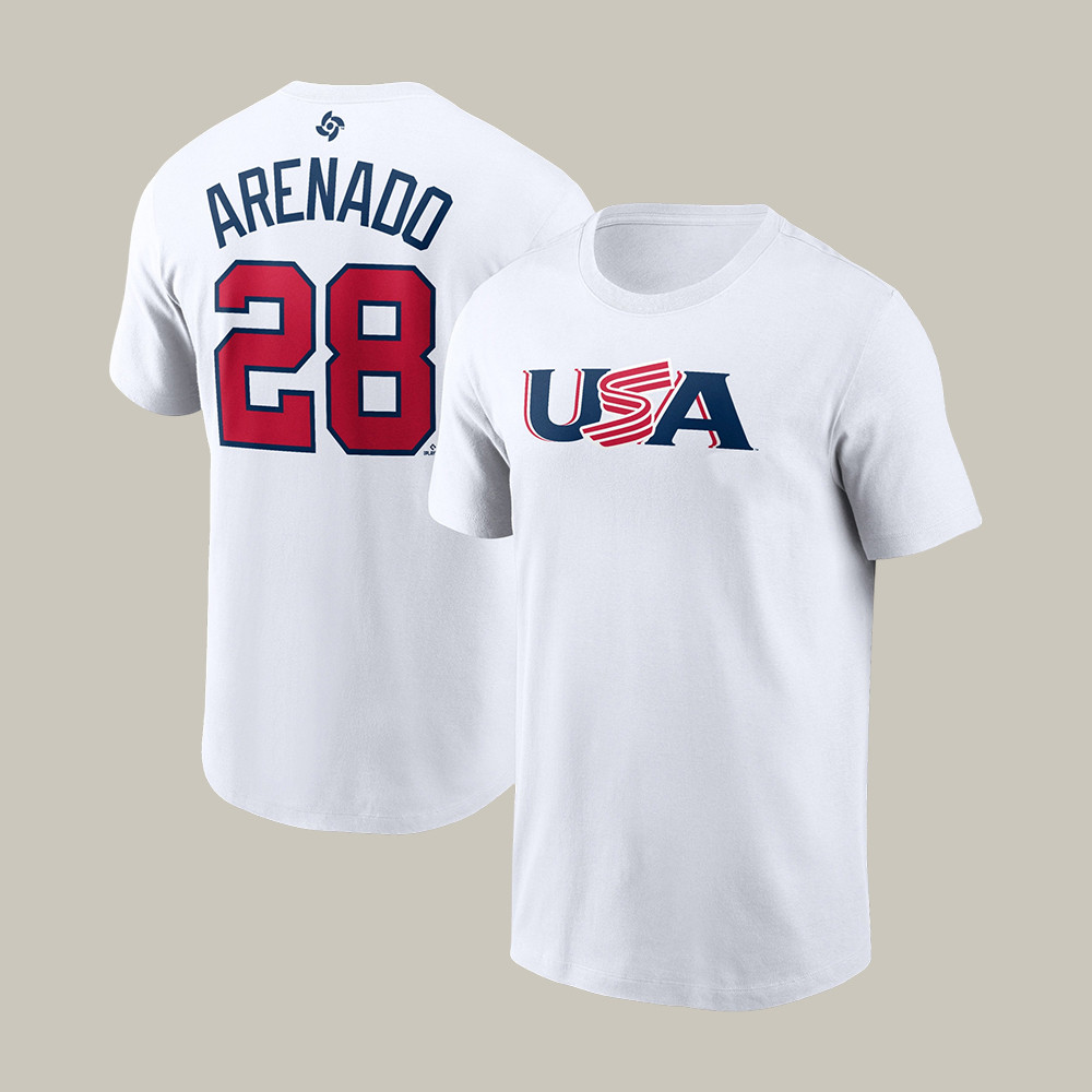 Nolan Arenado USA World Baseball Classic 28 T-Shirt 2026 WBC Clothes Unique Gift For Friends