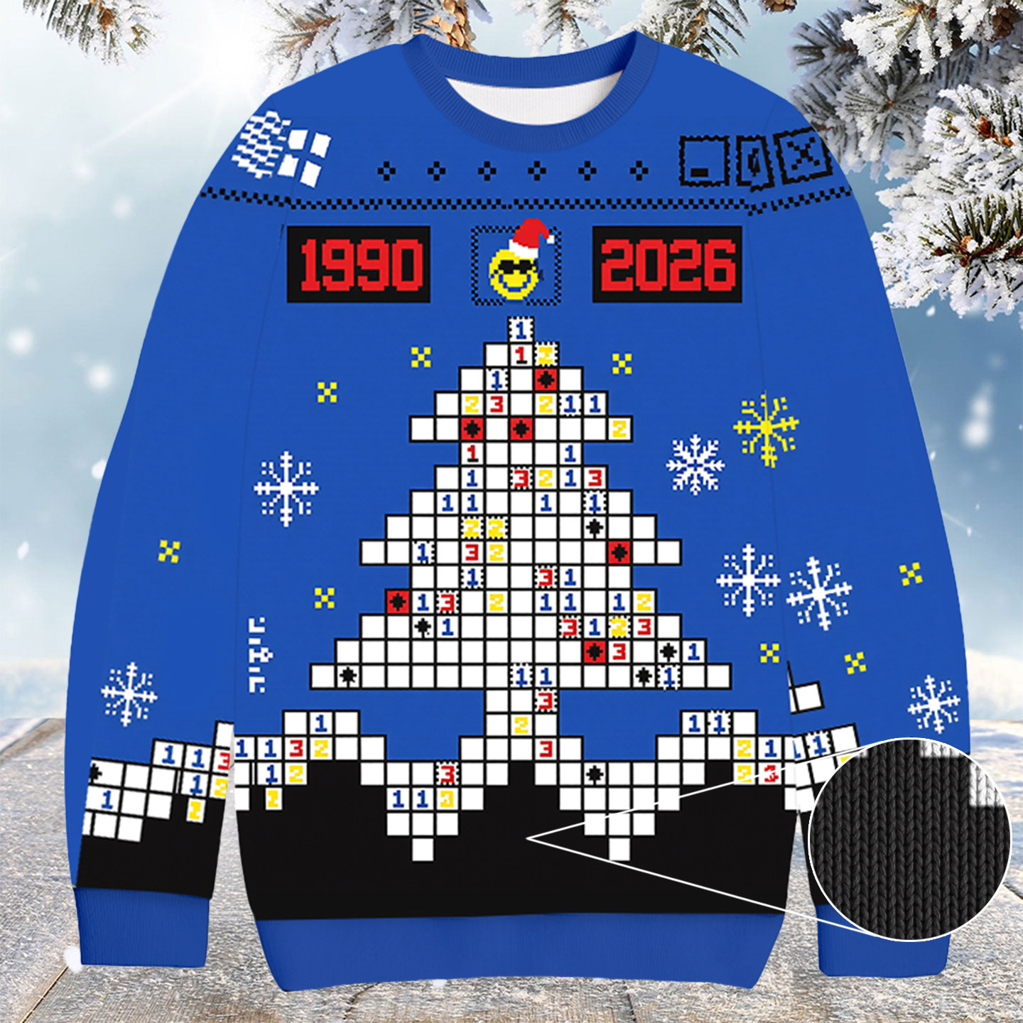 Nonogram Pixel Art Christmas Ugly Sweater Christmas Gifts For Employees