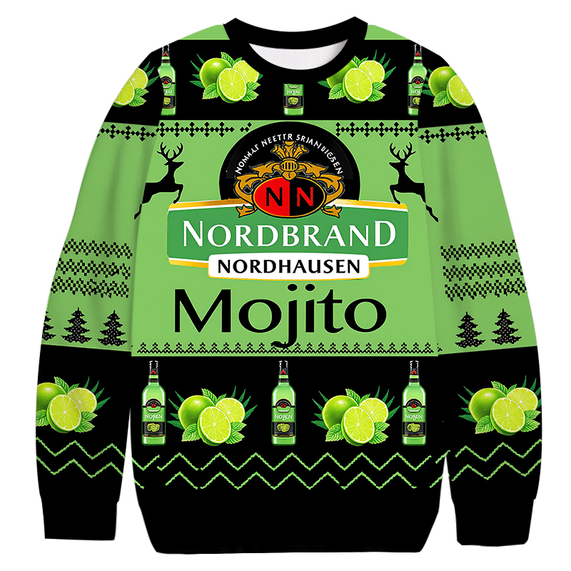 Nordbrand Mojito Christmas Ugly Sweatshirt Christmas Gift For Family