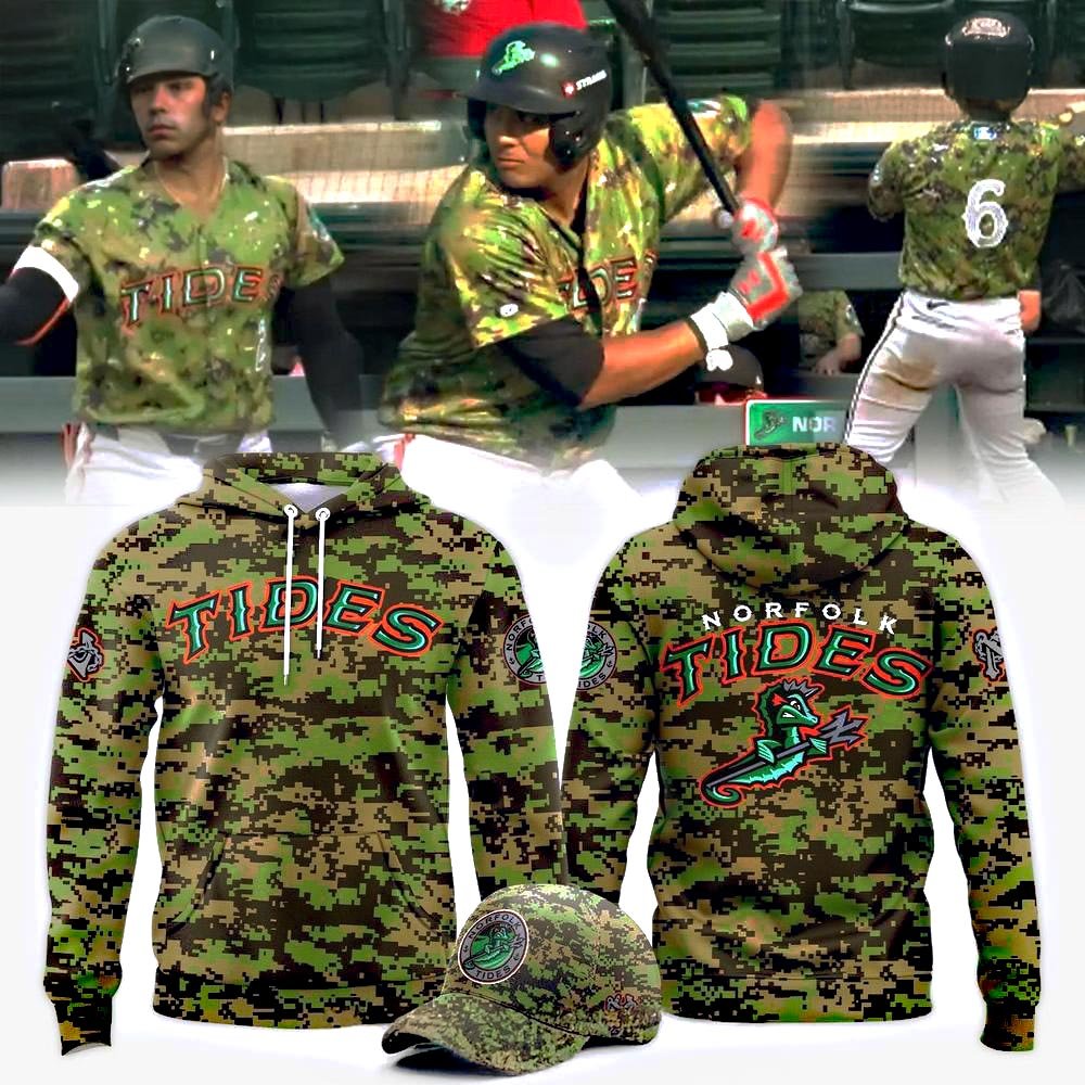Norfolk Tides Military Appreciation 2025 Hoodie Baseball Team Gift Ideas