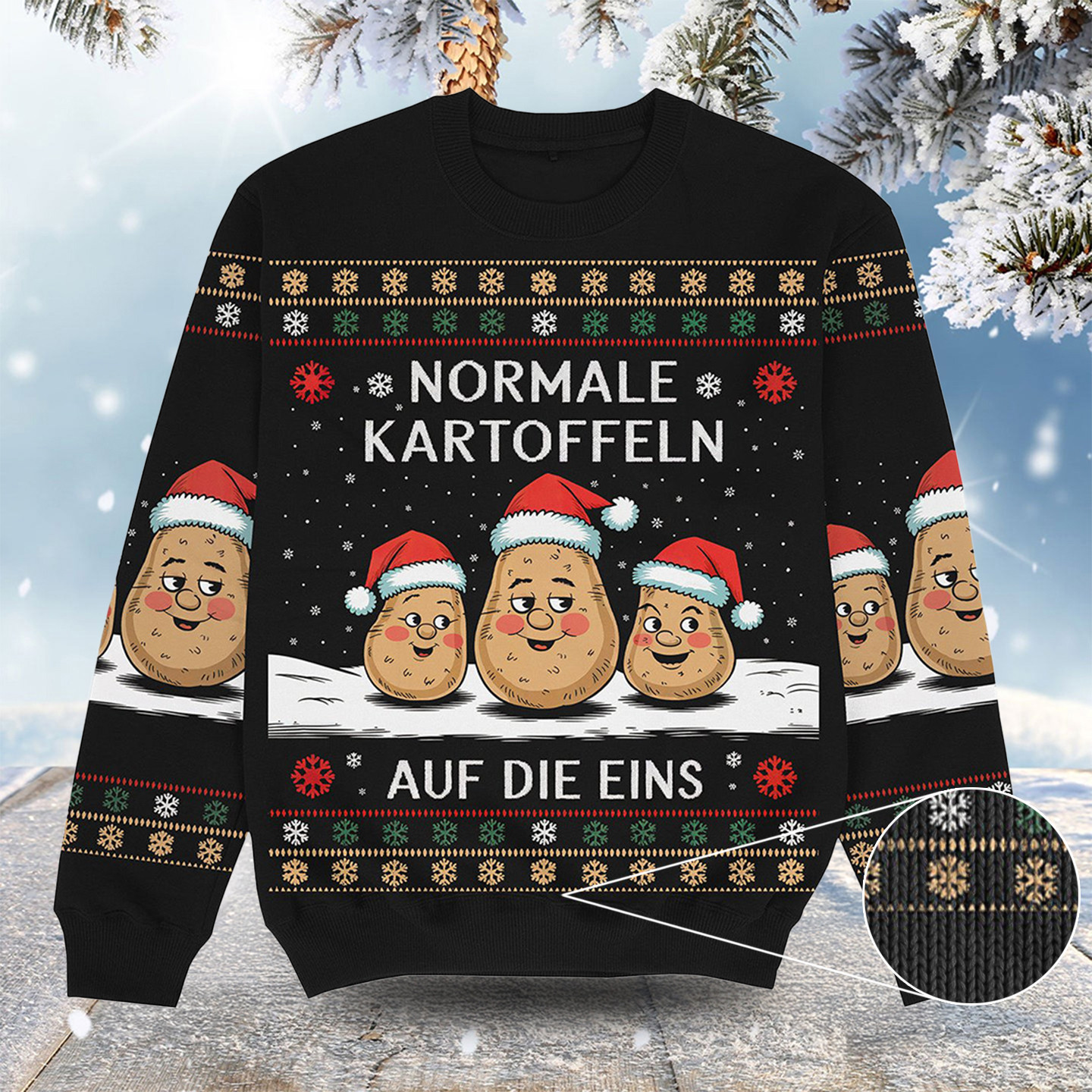 Normale Kartoffeln Christmas Ugly Sweater Funny Xmas Apparel Christmas Ideas For Brother