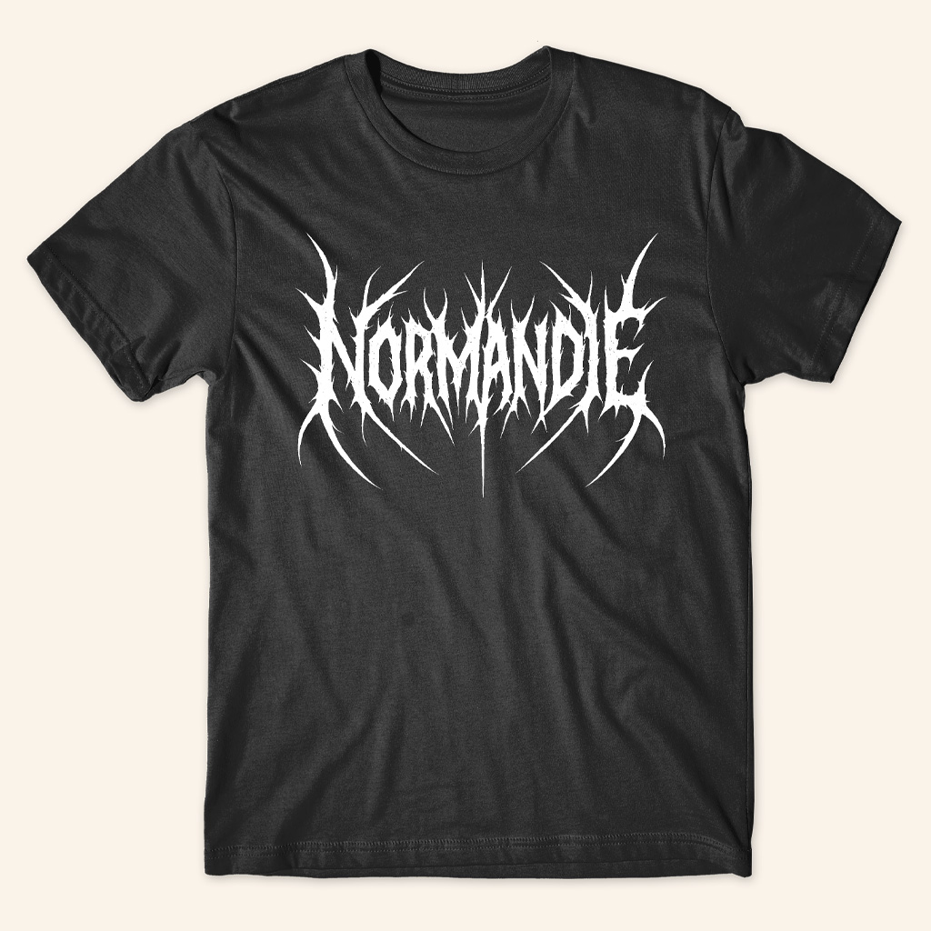 Normandie Merch Metal Logo T-Shirt Christmas Gift Ideas For Him Normandie Merch Metal Logo T-Shirt Christmas Gift Ideas For Him