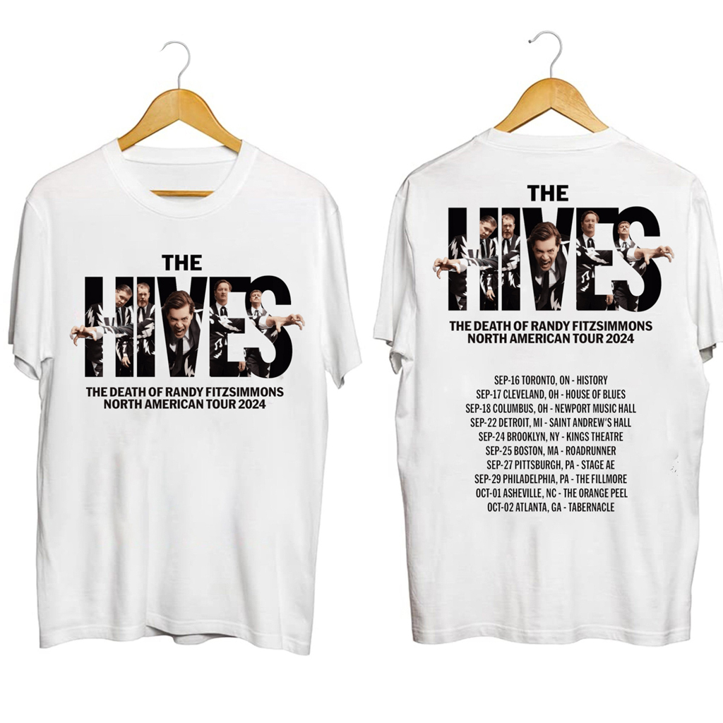 North American Tour 2024 The Hives Shirt Best Gifts For Rock Music Lovers